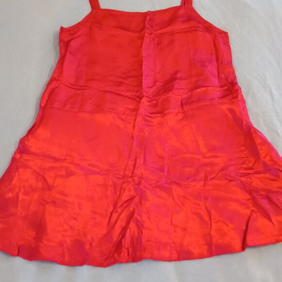 LELUXE Red Satin Retro Flapper Dress Women's Size XL (runs small) NWOT - Picture 9 of 9